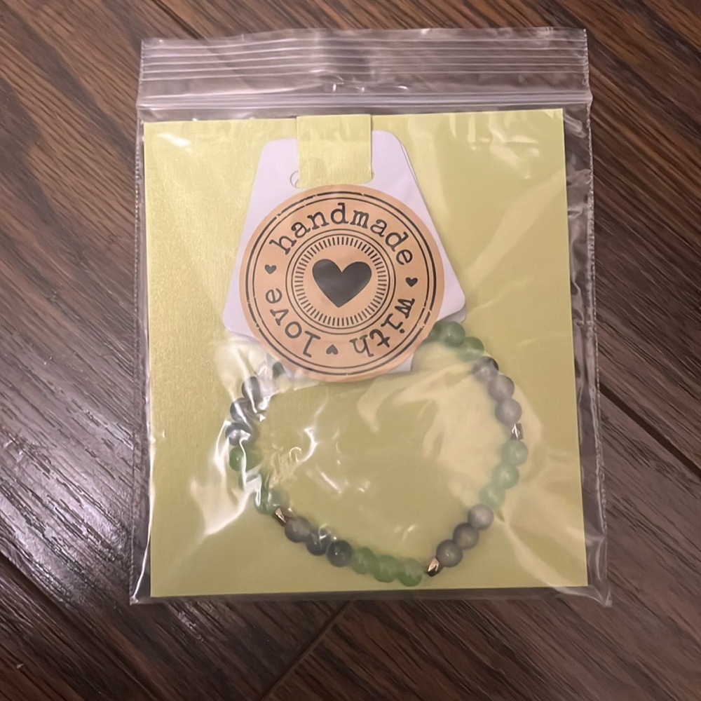 Homemade bead bracelet